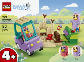 Конструктор для дітей від 4років №11216 Grannies with Bingo and Bluey Bluey Lego 80ел