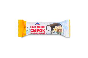 Сирок глазурований 23% зі смаком ванілі Ескімос Рудь м/у 36г