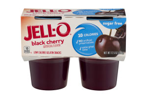 Jell-O Sugar Free Black Cherry - 4 CT