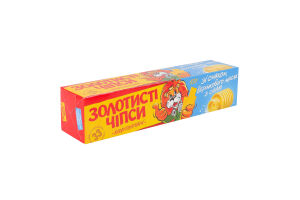 Чипсы картофельные со вкусом сливочного масла с солью Золотисті к/у 100г