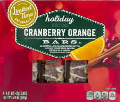 Ahold Holiday Bars Cranberry Orange - 4 CT