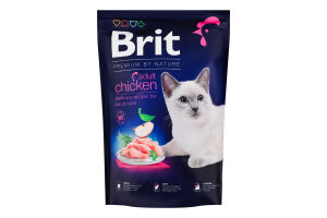 Корм сухий для дорослих котів Chiken Premium Nature Brit д/п 1.5кг