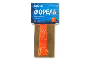 Форель филе-кусок Novus сл/с с/ш в/у 180г