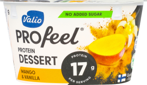 Десерт сирковий Valio ваніль манго протеїн безлакт