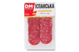 Колбаса нарезка Испанская Дніпровський м'ясокомбінат с/к 1с кг