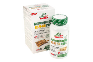 Добавка диетическая капсулы Ashwagandha KVM-66 Pure GreenDay ProVegan Amix 60шт