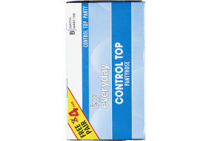 L'eggs Everyday B Suntan Sheer Toe Control Top Pantyhose - 4 CT