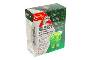 Комплект Прилад електричний для боротьби з комахами Рідина для фумігатора 30 + 15 ночей 30.6мл Irex 2шт