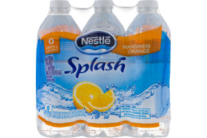 Nestle Splash Flavored Water Beverage Mandarin Orange - 6 PK