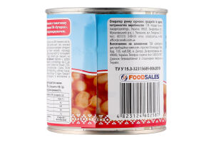 Фасоль в томатном соусе с сахаром и подсластителем стерилизованная Хуторок ж/б 410г