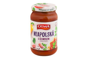 Соус овощной с чесноком и со вкусом пармезана пастеризованный Неаполитанский Otma с/б 350г
