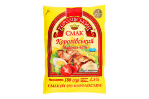 Майонез 67% Королівський Королівський смак м/у 180г