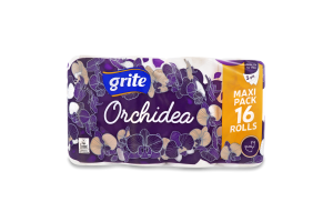 Папір туалетний Grite Orchidea White 16шт