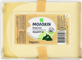 Масло сладкосливочное 82% Экстра Отборное Молокія к/у 1кг