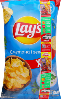 Чипси картопляні Сметана і зелень Lay's м/у 170г