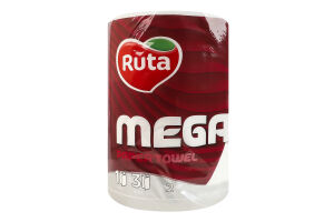 Полотенце бумажное 2-х слойное 150 листов Mega Ruta 1шт