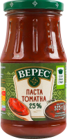 Паста томатна 25% стерилізована Верес 1с с/б 325г