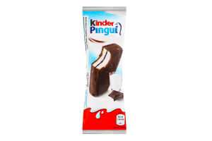 Тістечко бісквітне з шоколадом та молочною і какао начинкою Pingui Kinder м/у 30г