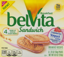 Nabisco belVita Breakfast Strawberry Yogurt Creme - 5 PK