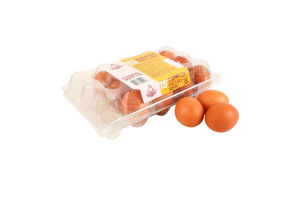 Яйця курячі столові вищої категорії Кошик Життя п/у 15шт