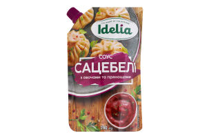 Соус з овочами та прянощами пастеризований Сацебелі Idelia д/п 200г
