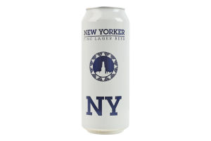 Пиво 0.5л 4.5% солодове світле фільтроване пастеризоване New Yorker з/б