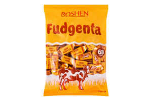 Цукерки з молочно-тираженої маси Fudgenta Roshen м/у 785г