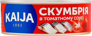 Скумбрия в томатном соусе Kaija ж/б 240г