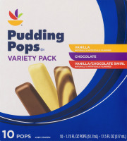 Ahold Pudding Pops Variety Pack - 10 CT