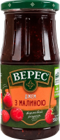 Джем с малиной стерилизованный Верес с/б 550г