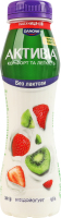 Біфідойогурт 0.5% безлактозний з біфідобактеріями Actiregularis з наповнювачем Полуниця-ківі Активіа п/пл 260г