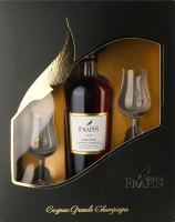 Набір Коньяк 1270 40% 0,7л+Бокал 130мл 2шт коробка Frapin