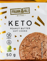 Печенье с арахисовой мякотью и семенами чиа Keto Frank&Oli м/у 50г