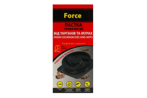 Ловушка от тараканов и муравьев длительного действия Force 6шт