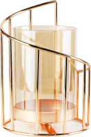 Підсвічник декоративний скло з металевою рамкою 11*16см