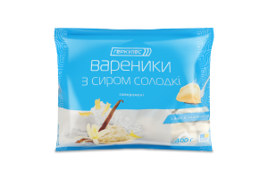 Вареники заморожені з сиром солодкі Геркулес м/у 400г