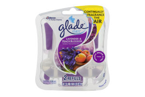 Glade PlugIns Scented Oil Refills Lavender & Peach Blossom - 2 CT