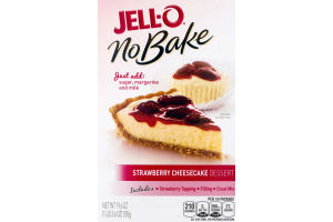 JELL-O No Bake Cheese Cake Dessert Mix Strawberry