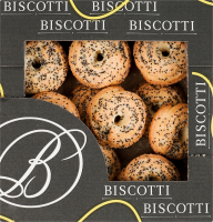 Печенье сдобное песочно-отсадное Маргаритка с маком Biscotti к/у 0.28кг