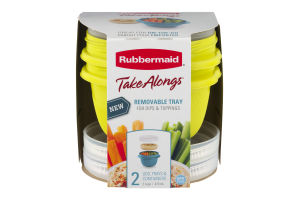 Rubbermaid Take Alongs With Removable Tray - 2 CT