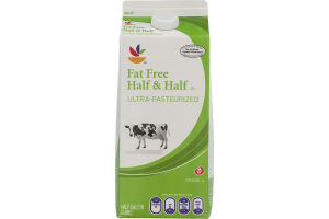 Ahold Fat Free Half & Half Ultra-Pasteurized
