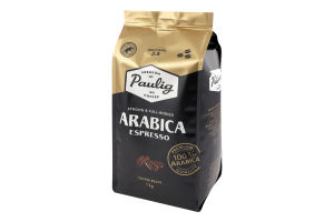 Кава натуральна в зернах Arabica Espresso Paulig м/у 1кг