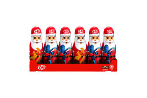 Фігурка шоколадна з молочного шоколаду з наповненням із шоколадного драже у цукровій глазурі Санта Smarties м/у 50г