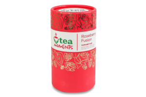 Чай чорний байховий ароматизований листовий з рослино-фруктовою сировиною Трояндово-ягідний ф'южн Tea Moments тубус 70г