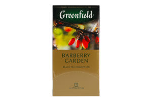 Чай чорний байховий дрібний з ягодами та ароматом барбарису Barberry Garden Greenfield к/у 25х1.5г