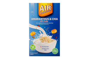 Сніданки сухі амарантові повітряні з чіа, курагою та родзинками Air Breakfast Healthy Generation к/у 4х35г
