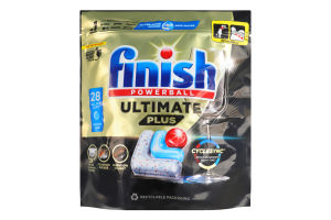 Сода-капсулы для мытья посуды в посудомоечных машинах All in 1 Ultimate Plus Powerball Finish 28шт