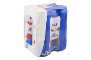 Пиво спеціальне 4х330мл 4.8% пшеничне світле пастеризоване Blanc Kronenbourg 1664 м/у