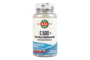 Добавка диетическая таблетки C 500 + rose hips and bioflavonoids KAL 100шт
