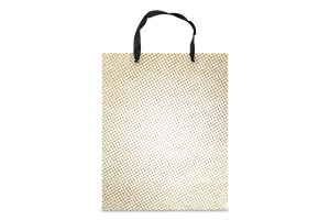 Пакет подарунковий з глітером 26*32*12см